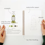 Camping Watercolor Workbook - Stone Hollow Farmstead