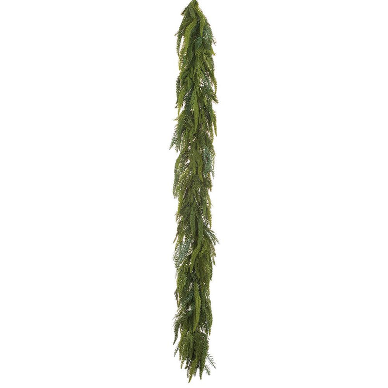 Cedar Mixed Pine Garland, 6' - Stone Hollow Farmstead
