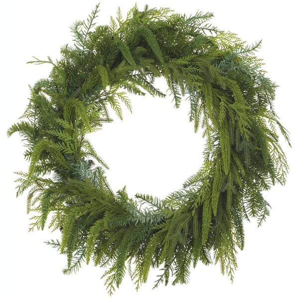 Cedar Mixed Pine Wreath, 25"