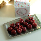 Cherry Beeswax Birthday Candles Stone Hollow Farmstead 