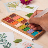 Viviva Cork Watercolor Palette Stone Hollow Farmstead 