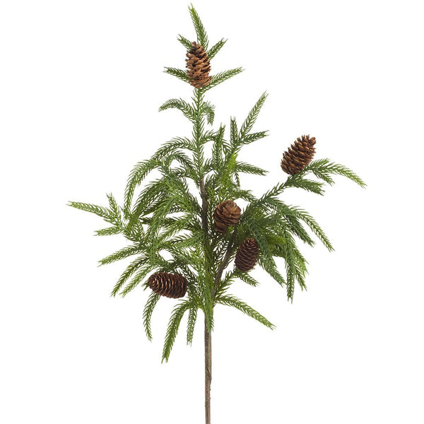 Cypress Spray with Pinecone, 20"