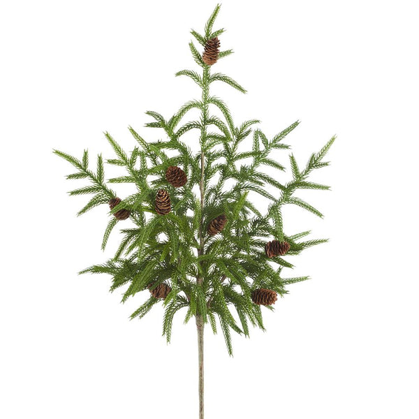 Cypress Spray with Pinecone, 32"