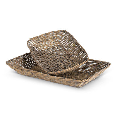 Woven Willow Trays - Stone Hollow Farmstead