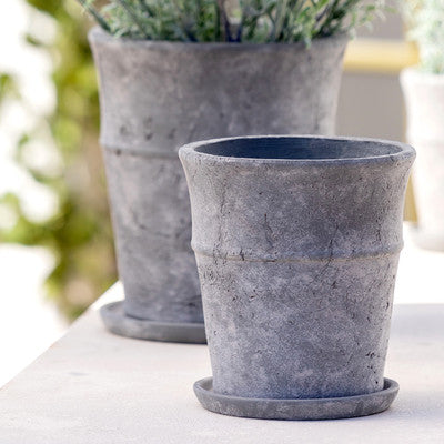 Cement Garden Pots - Stone Hollow Farmstead