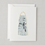 Apron watercolor notecard by Emily Lex, single card with envelope