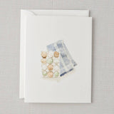 Eggs watercolor notecard by Emily Lex, single card with envelope