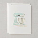 Mixer watercolor notecard by Emily Lex, single card with envelope