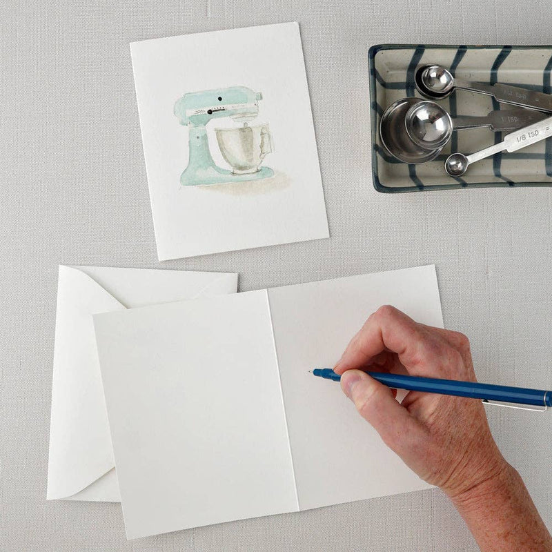 Mixer watercolor notecard by Emily Lex, single card with envelope