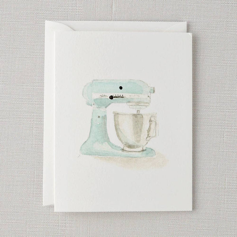 Mixer watercolor notecard by Emily Lex, single card with envelope