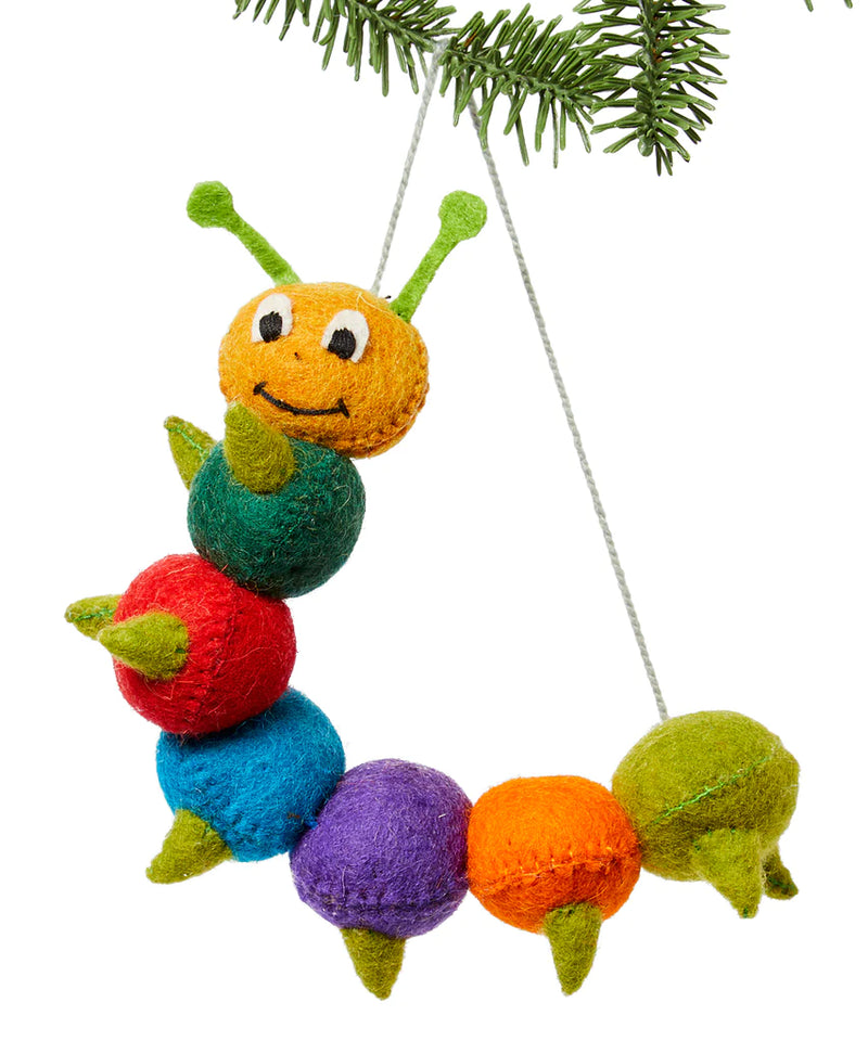 Caterpillar | Holiday Ornament - Stone Hollow Farmstead