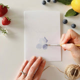 Fruit Paintable Watercolor Notecard Set Emily Lex Stone Hollow Farmstead