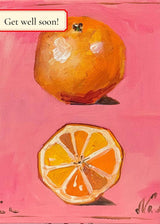 Get Well Soon Oranges Greeting Card Stone Hollow Farmstead