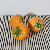 Glazed Ceramic Persimmon stone hollow farmstead Eturel Madrid