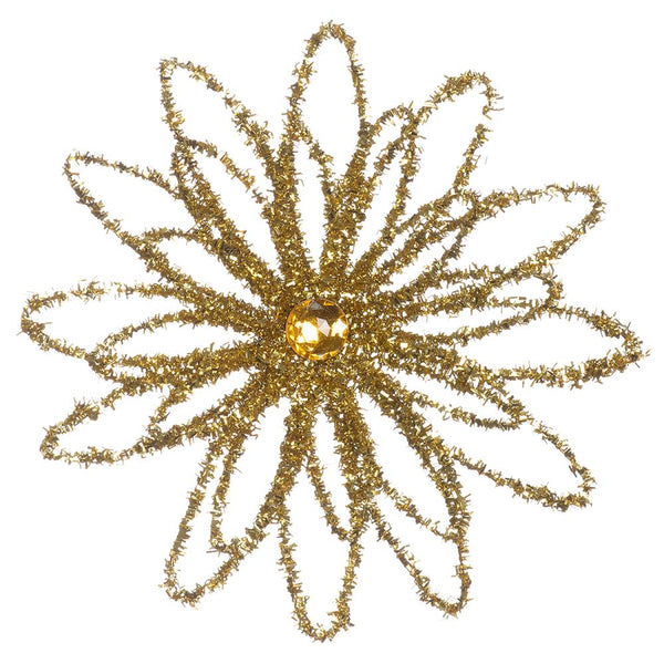 Rhinestone Flower, 9.5"