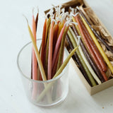 Hand Dipped Birthday Beeswax Candles Set Stone Hollow Farmstead