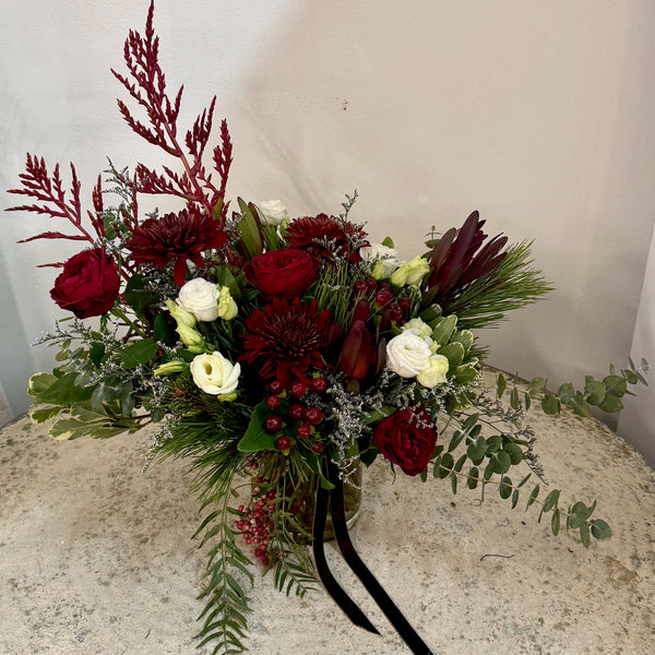 Evergreen Gathering Holiday Arrangement