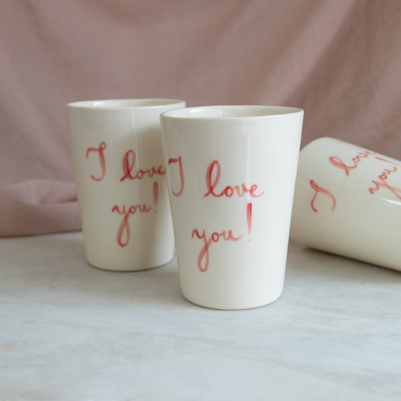 ‘I Love You’ Handmade Ceramic Arrangement - Stone Hollow Farmstead