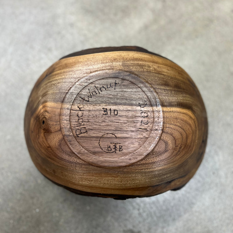 Black Walnut Live Edge Bowl -  #310 - Stone Hollow Farmstead