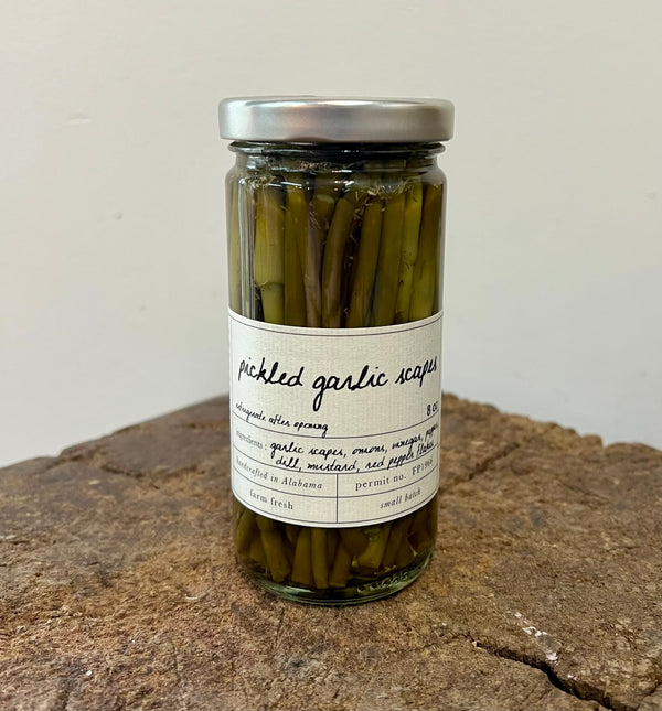 Pickled Garlic Scapes