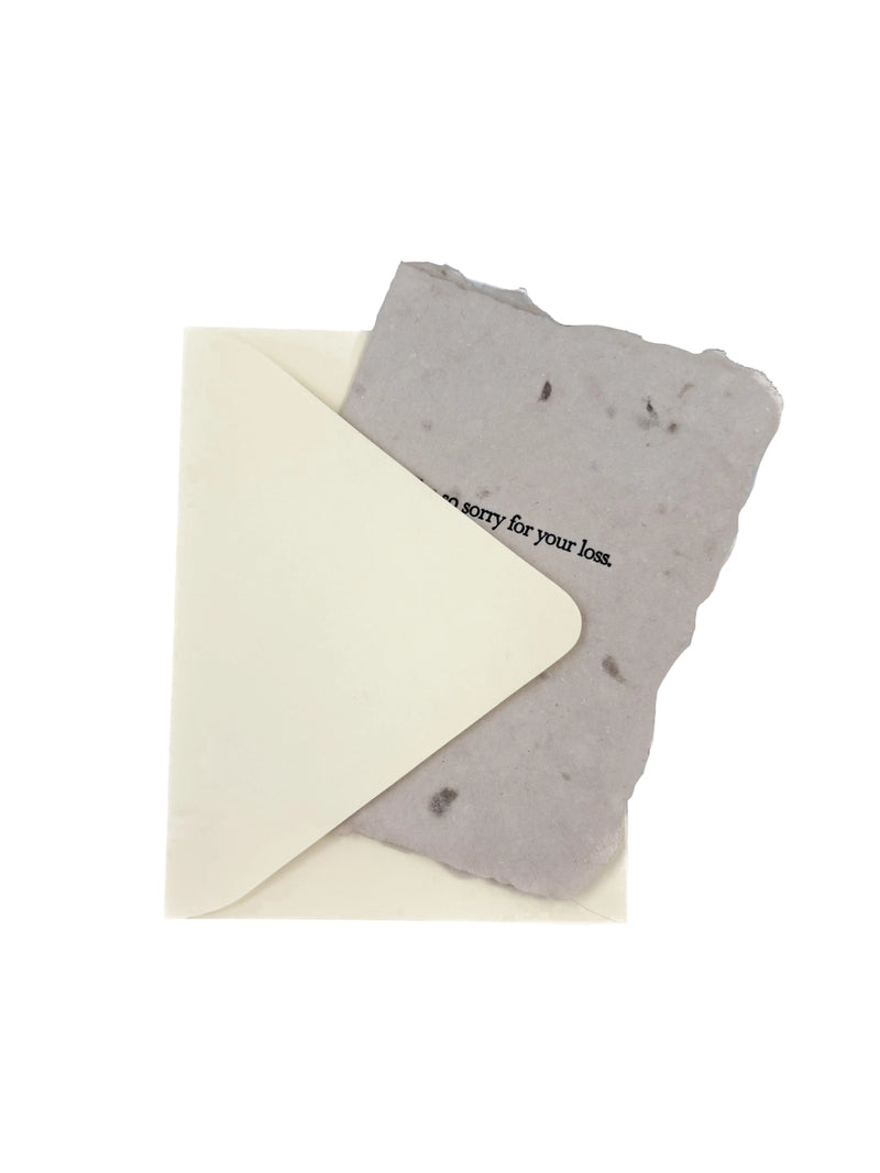I'm So Sorry For Your Loss | Note Card - Stone Hollow Farmstead
