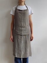 Linen Apron | Dark Grey - Stone Hollow Farmstead