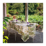 Italian Bunny Garden Tablecloth Tessitura Toscana Telerie Stone Hollow Farmstead