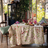 Italian Petits Pois Tablecloth stone hollow farmstead Tessitura toscana Telerie