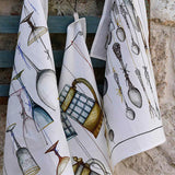 Italian Pub Tea Towel stone hollow farmstead Tessitura Toscana Telerie