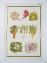 Italian "Vegan" Tea Towel Insalata Stone Hollow Farmstead Tessitura Toscana Telerie