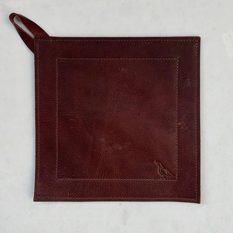 Full Grain Leather Potholder - Stone Hollow Farmstead