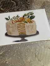 Lemon Cake Fancy Die Cut Card Stone Hollow Farmstead 