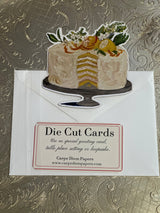 Lemon Cake Fancy Die Cut Card Stone Hollow Farmstead 