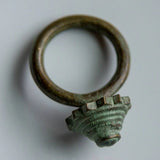 Manresa Patinated Napkin Ring stone hollow farmstead