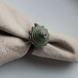 Manresa Patinated Napkin Ring stone hollow farmstead