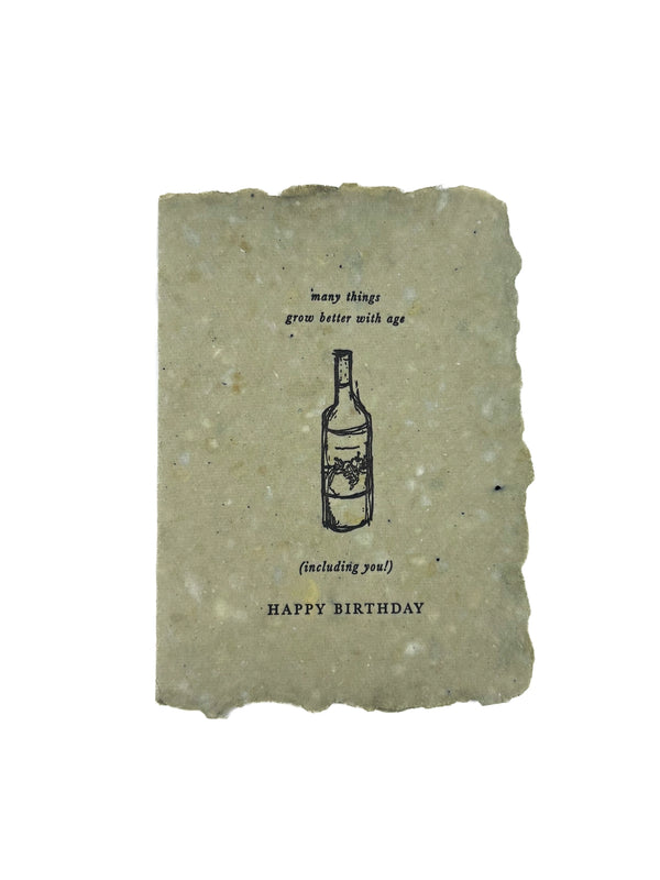 Many Things Grow Better with Age | Note Card - Stone Hollow Farmstead