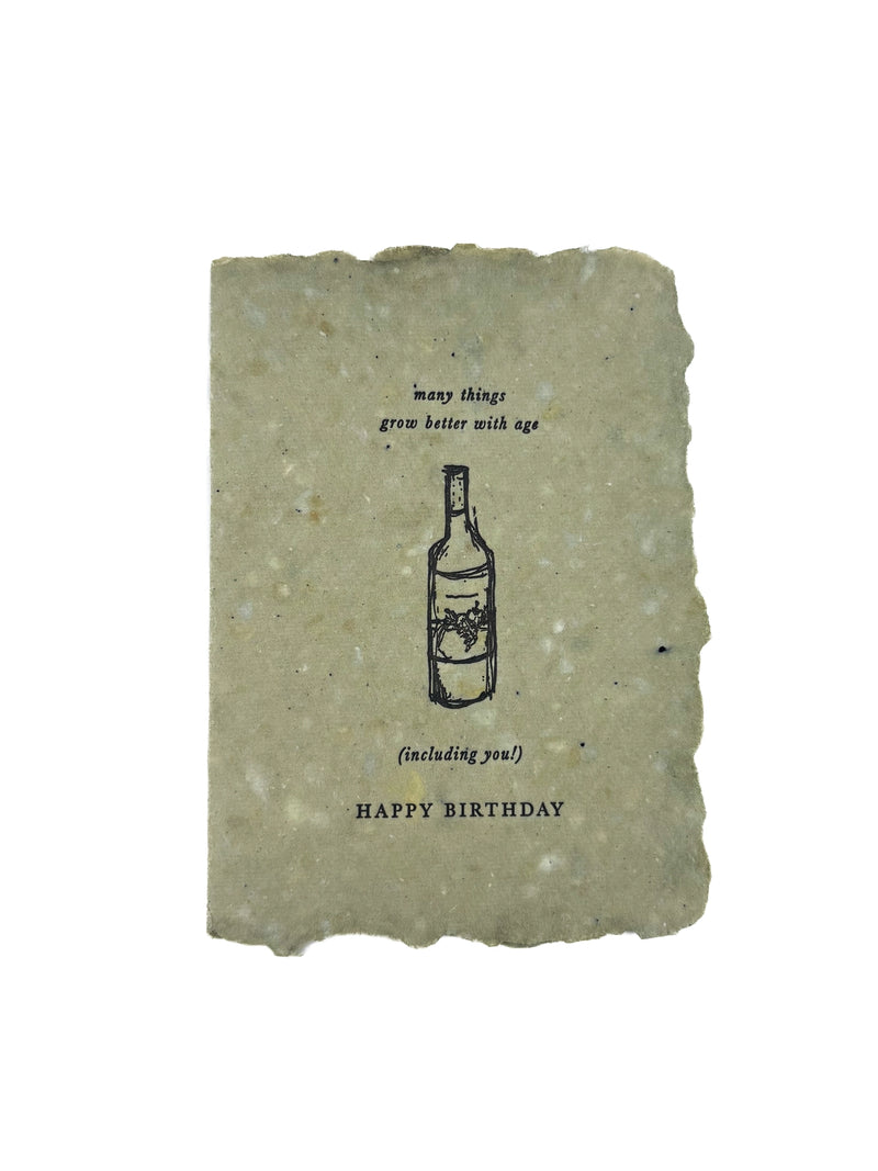 Many Things Grow Better with Age | Note Card - Stone Hollow Farmstead