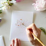 Bouquets Watercolor Paintable Notecard Set Stone Hollow Farmstead