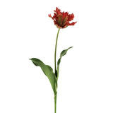 Orange & Green Parrot Tulip 27.5in silk flower stone hollow farmstead