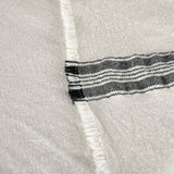Stone Hollow Farmstead, Honeysuckle Striped Tablecloth, detail view
