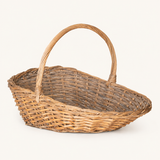 Large Woven Flower Gathering Basket, Stone Hollow Farmstead