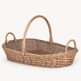Medium Woven Flower Gathering Basket, Stone Hollow Farmstead