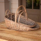 Woven Flower Gathering Basket, alternate view 3, Stone Hollow Farmstead