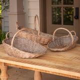 Woven Flower Gathering Basket, Stone Hollow Farmstead