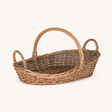 Small Woven Flower Gathering Basket, Stone Hollow Farmstead