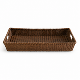 Large Rattan Basket Tray, Stone Hollow Farmstead