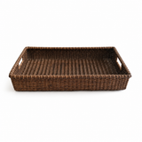 Medium Rattan Basket Tray, Stone Hollow Farmstead