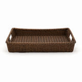 Small Rattan Basket Tray, Stone Hollow Farmstead