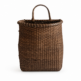 Large Handwoven Rattan Wall Basket, Stone Hollow Farmstead