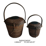 Rattan Tea Basket, Stone Hollow Farmstead